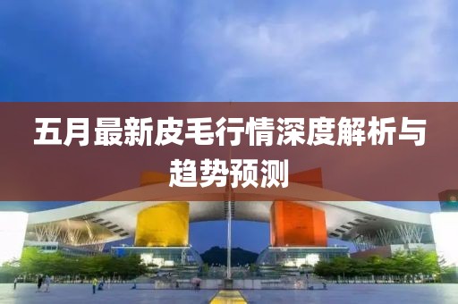 五月最新皮毛行情深度解析与趋势预测