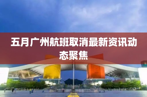 五月广州航班取消最新资讯动态聚焦