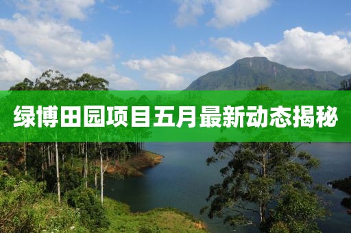 绿博田园项目五月最新动态揭秘