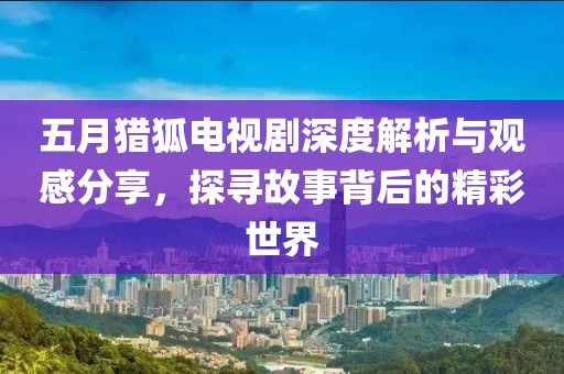 五月猎狐电视剧深度解析与观感分享，探寻故事背后的精彩世界