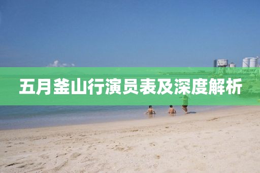 五月釜山行演员表及深度解析