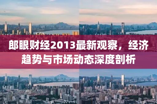 郎眼财经2013最新观察，经济趋势与市场动态深度剖析