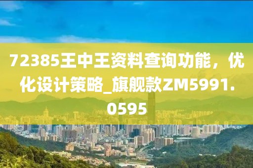 72385王中王资料查询功能，优化设计策略_旗舰款ZM5991.0595