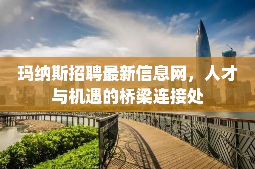 玛纳斯招聘最新信息网，人才与机遇的桥梁连接处