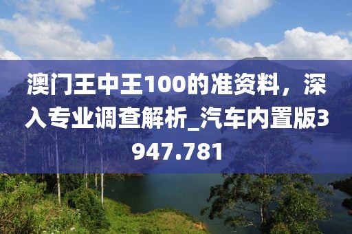 澳门王中王100的准资料，深入专业调查解析_汽车内置版3947.781