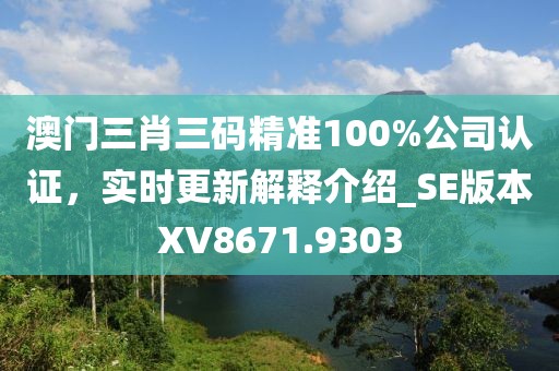 澳门三肖三码精准100%公司认证，实时更新解释介绍_SE版本XV8671.9303