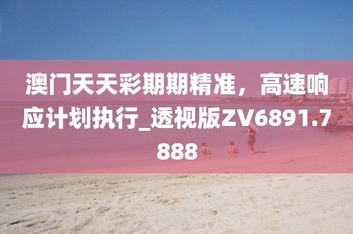 澳门天天彩期期精准，高速响应计划执行_透视版ZV6891.7888