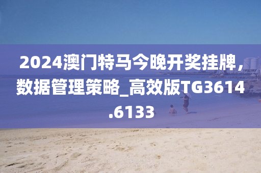 2024澳门特马今晚开奖挂牌，数据管理策略_高效版TG3614.6133