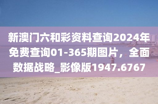 新澳门六和彩资料查询2024年免费查询01-365期图片，全面数据战略_影像版1947.6767