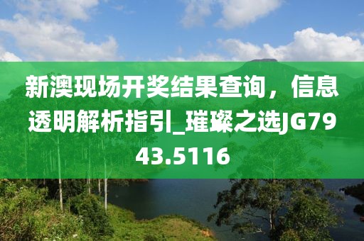 新澳现场开奖结果查询，信息透明解析指引_璀璨之选JG7943.5116