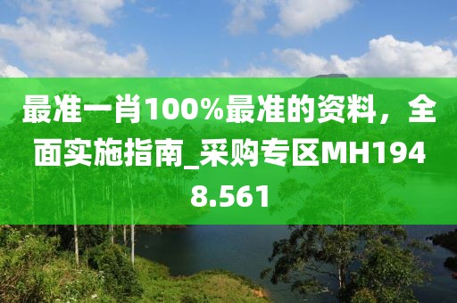 最准一肖100%最准的资料，全面实施指南_采购专区MH1948.561