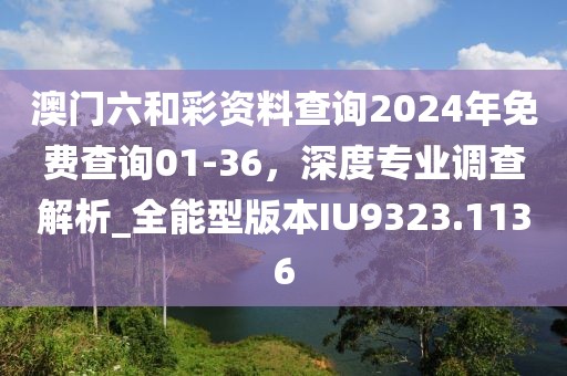澳门六和彩资料查询2024年免费查询01-36，深度专业调查解析_全能型版本IU9323.1136