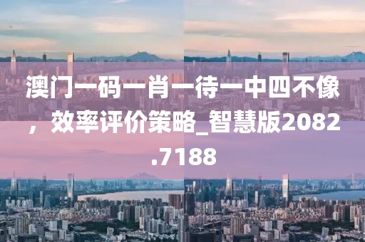 澳门一码一肖一待一中四不像，效率评价策略_智慧版2082.7188