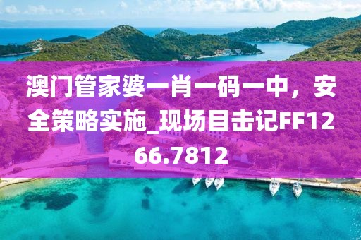 澳门管家婆一肖一码一中，安全策略实施_现场目击记FF1266.7812