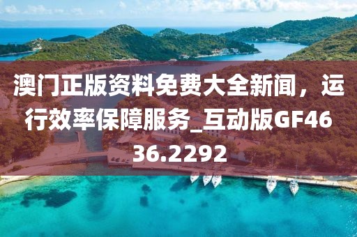 澳门正版资料免费大全新闻，运行效率保障服务_互动版GF4636.2292