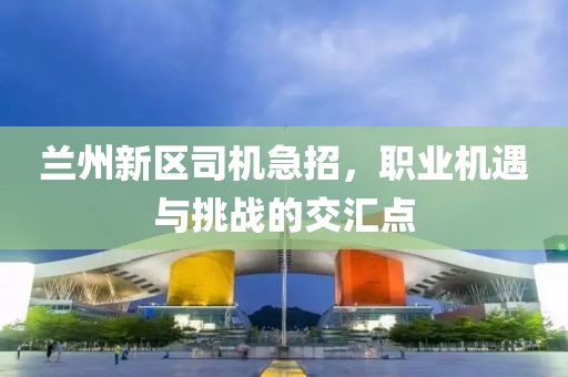 兰州新区司机急招，职业机遇与挑战的交汇点