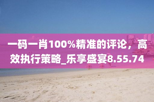 一码一肖100%精准的评论，高效执行策略_乐享盛宴8.55.74