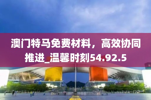 澳门特马免费材料，高效协同推进_温馨时刻54.92.5