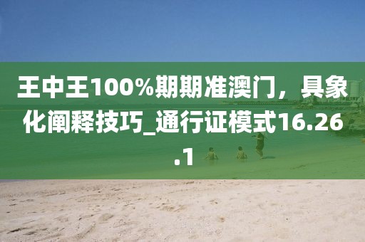 王中王100%期期准澳门，具象化阐释技巧_通行证模式16.26.1