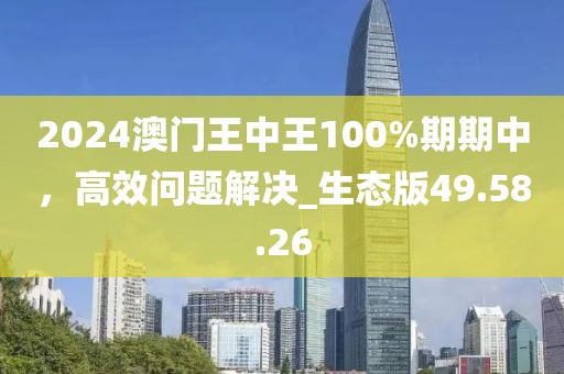 2024澳门王中王100%期期中，高效问题解决_生态版49.58.26
