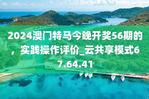 2024澳门特马今晚开奖56期的，实践操作评价_云共享模式67.64.41